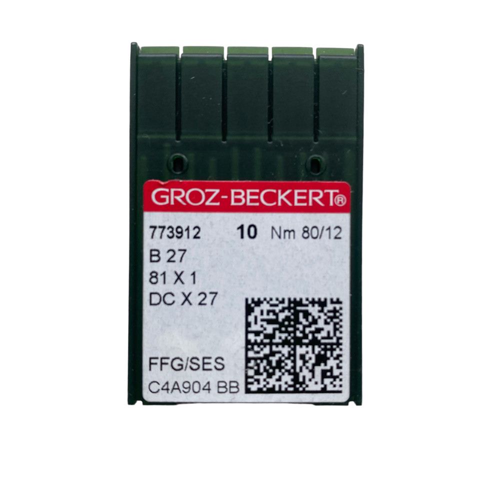 Голки Groz-Beckert. 80/12 DCх27 для оверлока/трикотаж