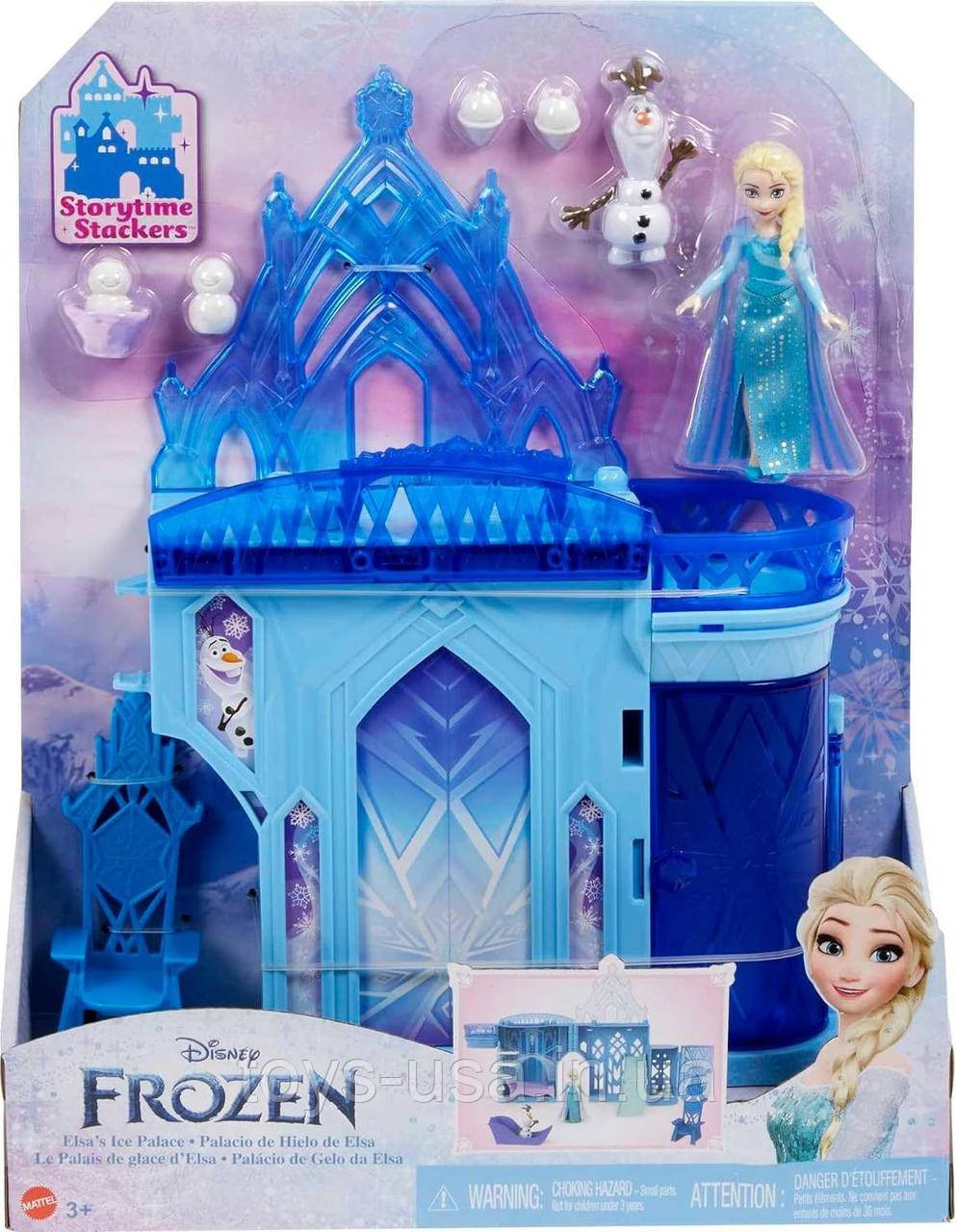 Ігровий набір Скдажний крижаний палац замок Ельзи Дісней Disney Frozen Elsa Stackable Castle