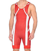 Трико борцівське Asics Wrestling Singlet красный, білий мужские XS