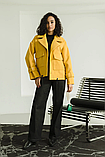 Укорочене молодіжне пальто вільного крою кашемірове якісне демі 42-52 розміри різні кольори гірчичне, фото 3