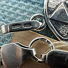 Срібний оберіг Знак Атлантів та ланцюжок бісмарк комплект 925 проби чорніння, фото 8