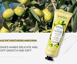 Увлажняющий крем для рук Sadoer Hand Cream Olives с экстрактом оливы, 30 г.