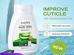 Морская соль для ванны из алоэ вера Sadoer, 430 г.