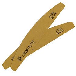 Змінні файли півмісяць Lilly Beaute, 100 грит, 18 см, упаковка 50 шт + металева основа