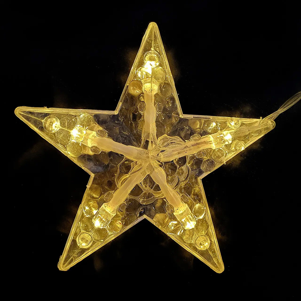 Светодиодная гирлянда штора Снежинки и звезды (30) - фото 2 - id-p2063310864