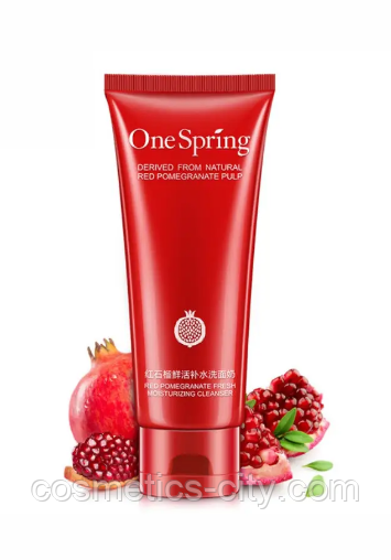 Пенка для умывания с экстрактом граната OneSpring Red Pomegranate, 100 мл., фото 1