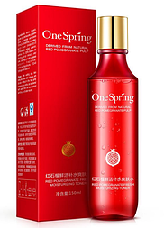 Тонер для лица One Spring Red Pomegranate Toner с экстрактом граната, 150 мл.