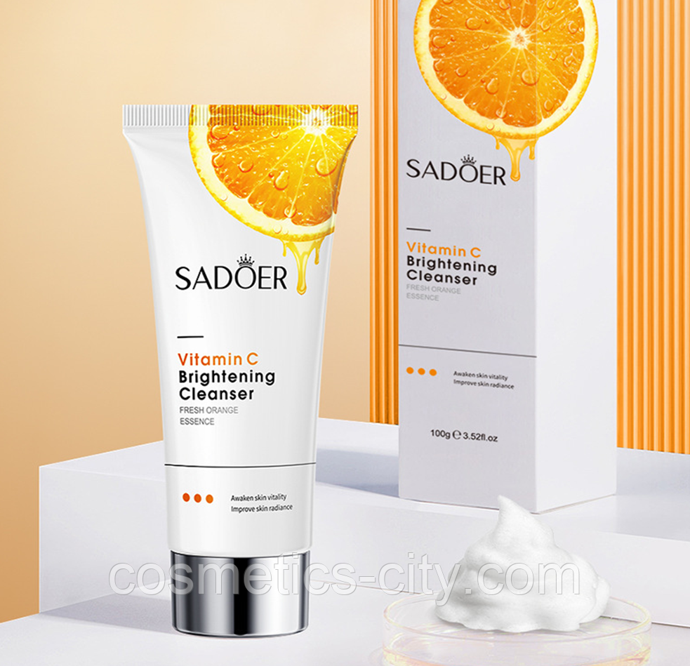 Средство для умывания с витамином С, Sadoer, 100 мл., фото 1