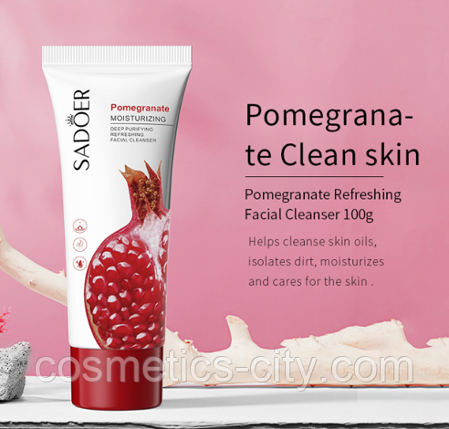 Пенка для умывания SADOER с экстрактом граната, 100 г., фото 1