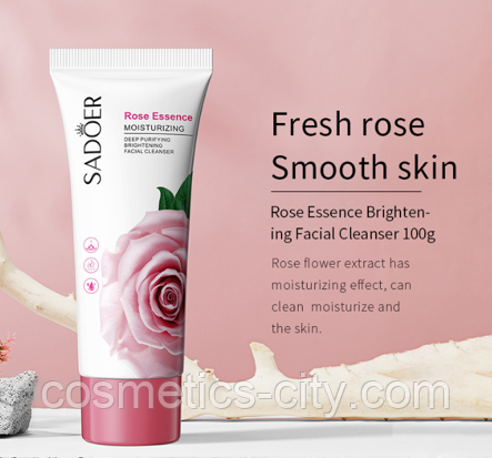 Пенка для умывания SADOER с экстрактом розы, 100 г., фото 1