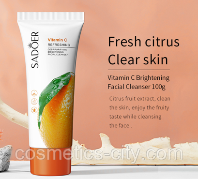 Пенка для умывания SADOER с экстрактом апельсина, 100 г., фото 1