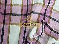 Рубашечная ткань байка плотная шерсть розовый
