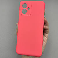 Чохол для Motorola Moto G54 силікон кейс із захистом камери на телефон моторола г54 малиновий y0t