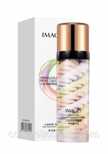 База под макияж трехцветная Images Repair Capacity Cream, 40 г., фото 1
