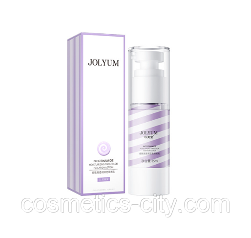 База под макияж для лица двухцветная Jomtam Nicotinamide Moisturizing Two Color Isolation Lotion, 35 мл., фото 1