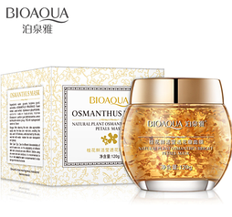 Ночная увлажняющая маска для лица Bioaqua Osmanthus Mask с лепестками османтуса, 120 мл.