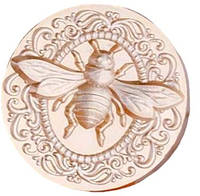 Штамп для сургуча. Сургучная печать Пчела диаметр 25 мм