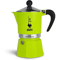 Гейзерна кавоварка Bialetti Rainbow Verde на 3 чашки (Італія)