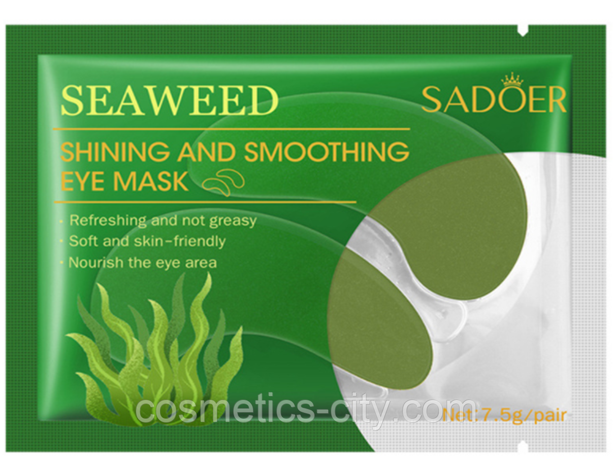 ПАТЧИ ПОД ГЛАЗА ОТ МОРЩИН SADOER SEAWEED SHINING AND SMOOTHING, 7.5 г., фото 1