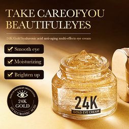 Крем для глаз ZOZU 24K Gold c частицами золота и гиалуроновой кислотой, 40 г.