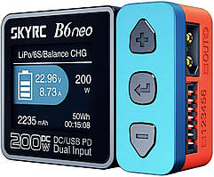 Зарядний пристрій SKYRC B6 neo 200 Вт 1-6s XT60 USB-C 11-0036