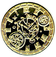 Штамп для сургуча. Сургучная печать Часы римские №1 диаметр 25 мм