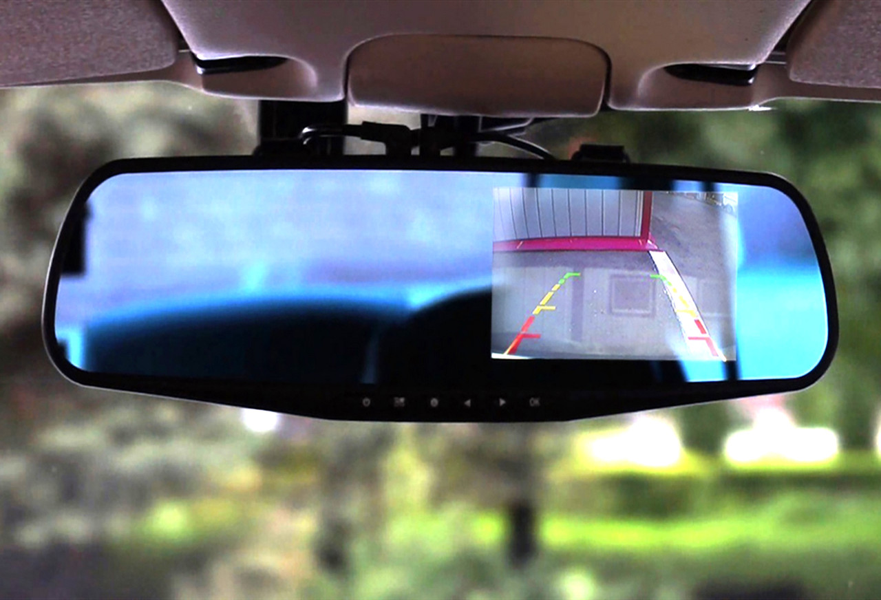 Відеореєстратор у дзеркалі заднього огляду, Відеореєстратор автомобільний автореєстратор (2 камери), SLK