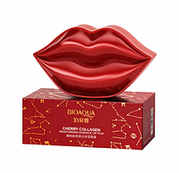 Патчи для губ Bioaqua Cherry Collagen Moisturizing Essence Lip Film, 60 г.