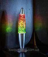 Лампа-сітильник гліттер блискітки різнокольорова Нічник Glitter Light 34,5 см Лава-Лампа Оригінальні фото