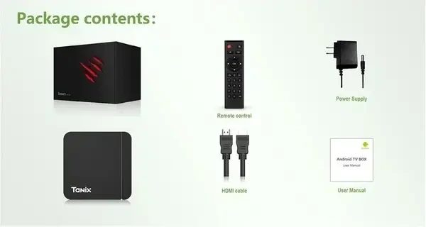 Комплектація тв бокс tanix w2