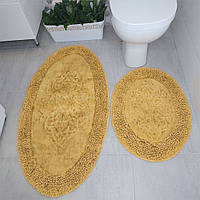 Набор хлопковых ковриков для ванной и туалета 100х60 50х60 Турция