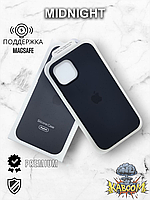 Оригинальный чехол с МагСейф на Айфон 14 Черный / Original Silicone Case iPhone 14 Midnight