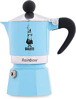 Гейзерна кавоварка Bialetti Rainbow Azzurra на 3 чашки (Італія)