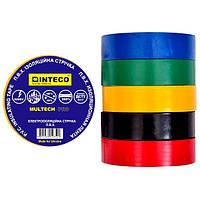 Изолента INTECO MULTECH PRO 30м Разноцветная (Электроизоляционная лента Интеко)
