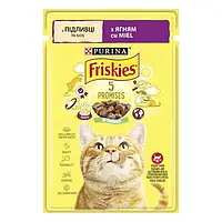 Влажный корм Friskies пауч ягненок в подливе 85г для кошек