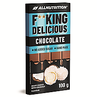 Шоколад молочный AllNutrition Fitking Deliciois c кокосом 100г.