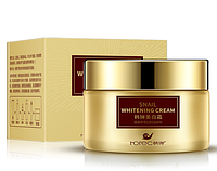 Питательный крем для лица с экстрактом улитки Rorec Snail Whitening Cream, 50 г.