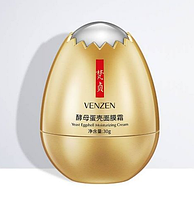 Крем для лица с яичным протеином VENZEN Yeast Eggshell Moisturizing Cream, 30 г.