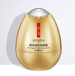 Крем для лица с яичным протеином VENZEN Yeast Eggshell Moisturizing Cream, 30 г.