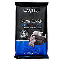 Бельгійський шоколад Cachet Noir 70% Какао 300г, Бельгія