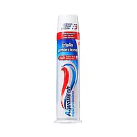 Зубна паста потрійний захист проти карієсу AQUAFRESH Tripla protezione 100мл (Італія)