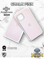 Оригинальный чехол с МагСейф на Айфон 14 Розовый / Original Silicone Case iPhone 14 Chalk Pink