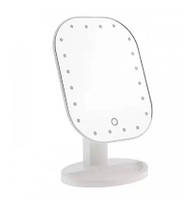Зеркало для макияжа с LED подсветкой овальное регулируемое на подставке Cosmetie Mirror