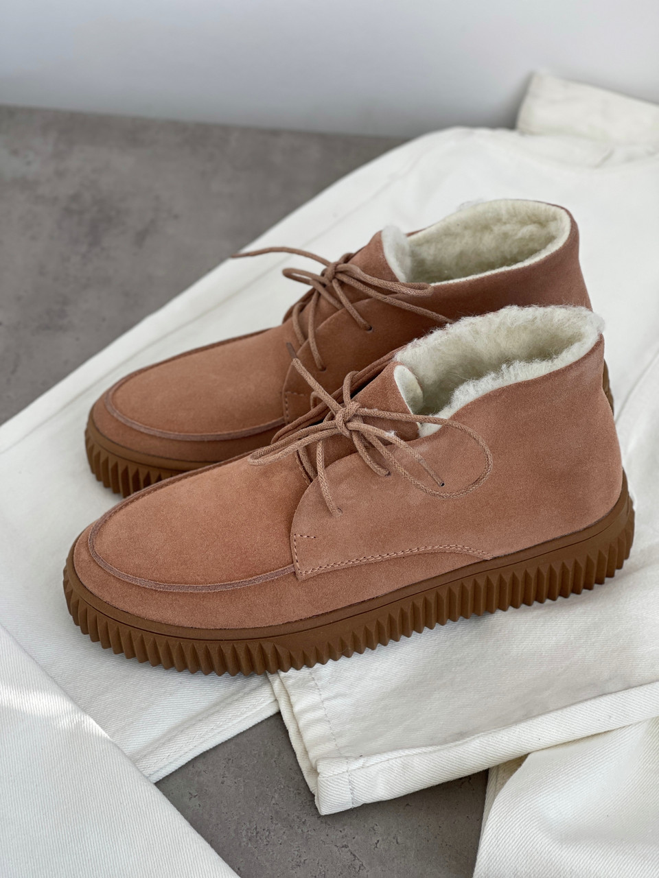 Жіночі замшеві дезерти, фото 1