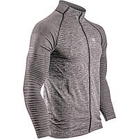 Кофта чоловіча безшовна на блискавці Seamless Zip Sweatshirt М Сіра