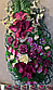 Вінокранний зі штучних квітів (Косичка висока No1), розмір 165*60 см, доставка по Україні, фото 2