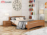 Двоспальне ліжко Венеція Estella дерев'яна 160х200 см з бука в кольорі горіх-світлий-103, фото 5