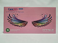Рукавиця нітріл рожева S CARE365 50 пар в упаковке