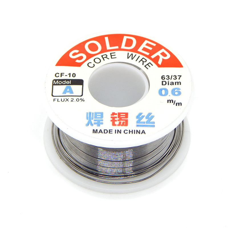 Паяльный припой 50 г. с флюсом - 0.6 мм (Середня якість), фото 1