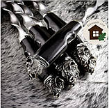 Комплект шампурів для люля-кебаб ручної роботи "Буйволи", фото 2